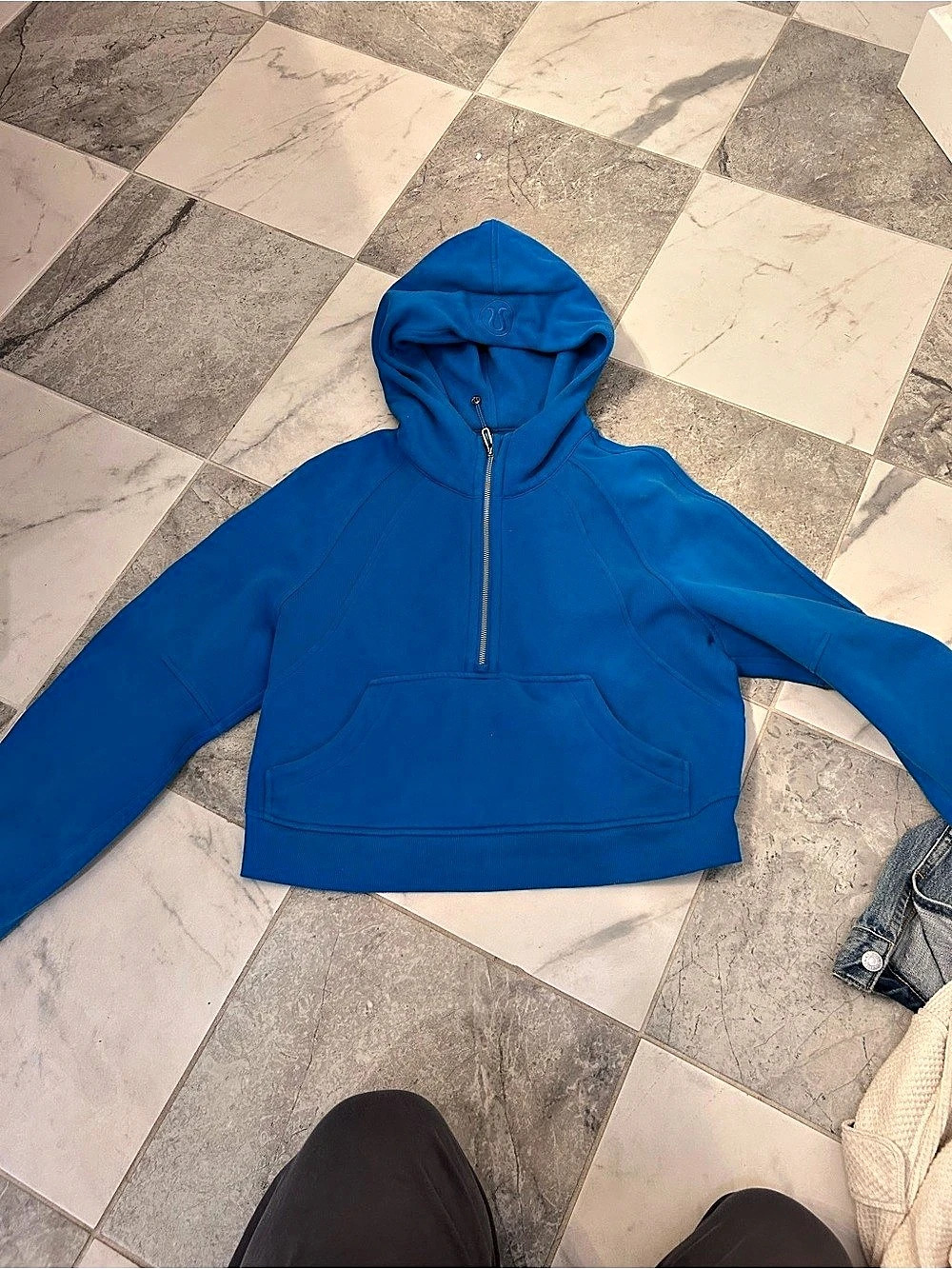lululemon Scuba Oversized Half-Zip Hoodie Blue